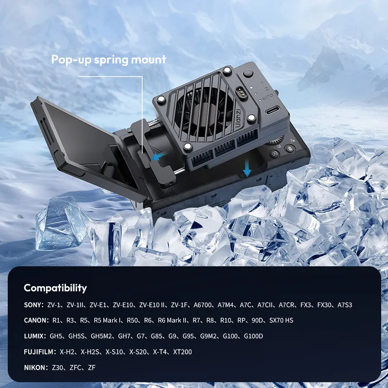 Ulanzi CU01 Thermostatic Semiconductor Camera Cooler พัดลมระบายความร้อนกล้อง