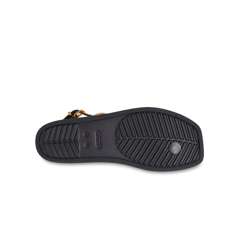 CROCS รองเท้าแตะผู้หญิง MIAMI METALLIC THONG FLIP รุ่น 210039001 - BLACK