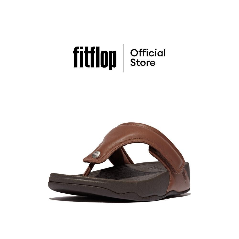 FITFLOP TRAKK II ADJ. PADDED-LEATHER รองเท้าแตะแบบหูหนีบผู้ชาย รุ่น IN6-864 สี BROWN