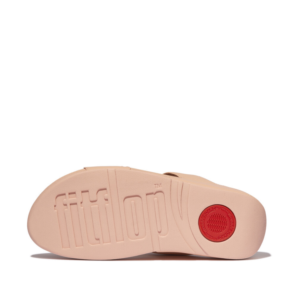 FITFLOP LULU LEATHER รองเท้าแตะผู้หญิง รุ่น ED4-C13 สี BEIGE