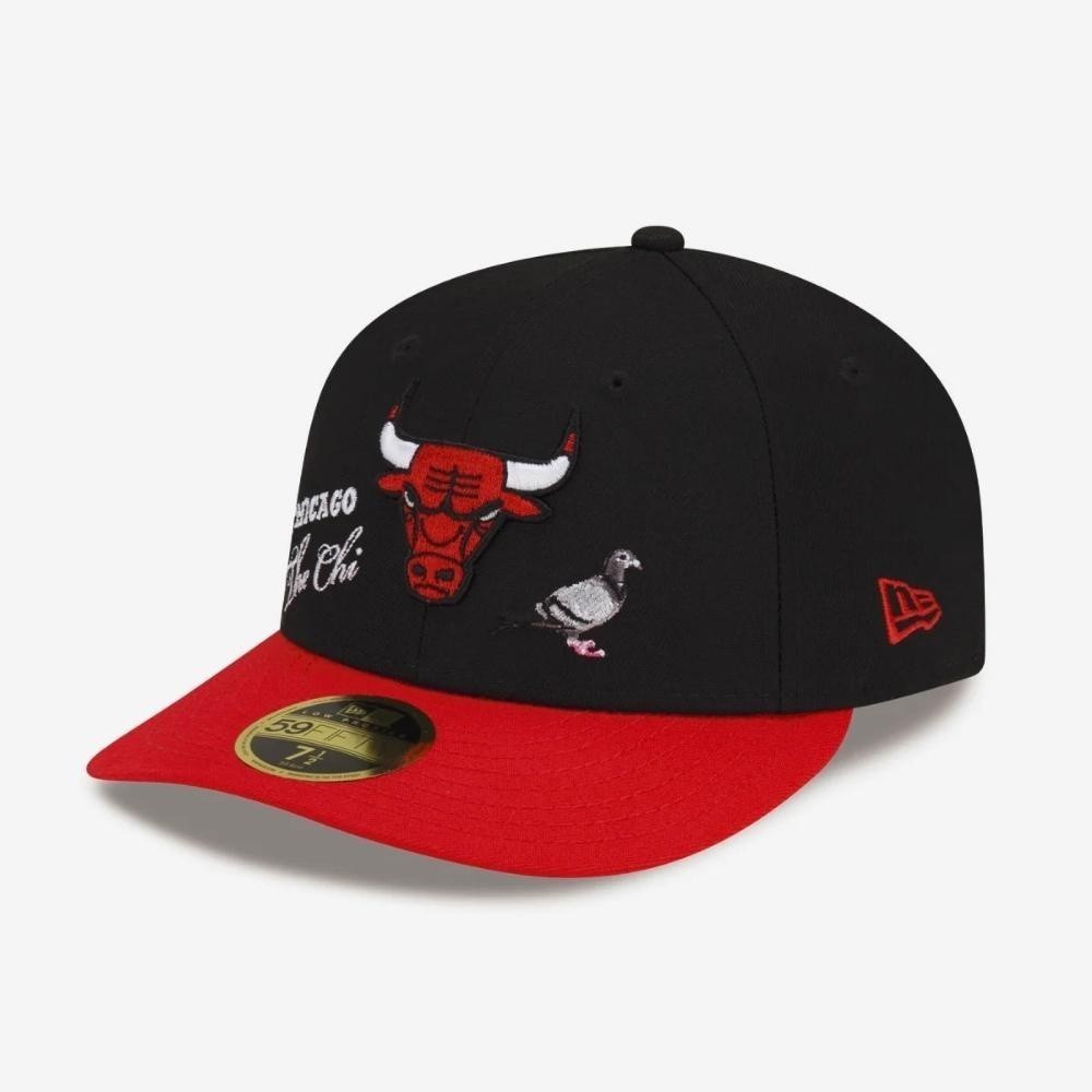 NEW ERA หมวก รุ่น 59FIFTY LOW PROFILE STAPLE CHICAGO BULLS BLACK 13099851