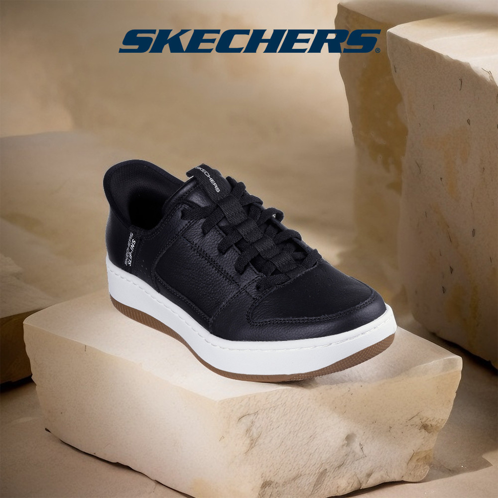 Skechers สเก็ตเชอร์ส รองเท้าผู้ชาย Men Slip-ins Court Classics Sport Court 92 Distown Shoes - 232445-BKNT