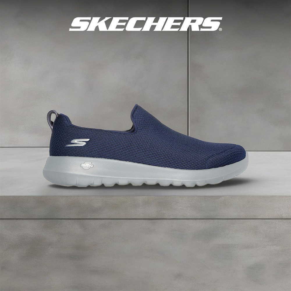Skechers สเก็ตเชอร์ส รองเท้าผู้ชาย Men GOwalk Max GOwalk Shoes - 216236-NVY - Air-Cooled Goga Mat