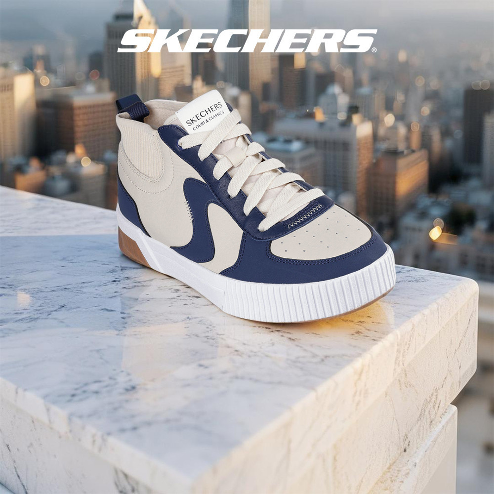 Skechers สเก็ตเชอร์ส รองเท้าผู้ชาย Men Jade Court Classics Shoes - 254046-NTNV - Air-Cooled Memory Foam