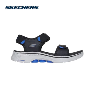 Skechers สเก็ตเชอร์ส รองเท้าแตะผู้ชาย Men On-The-Go GOwalk 7 Sandal Carson Walking Sandals - 229295-BKBL