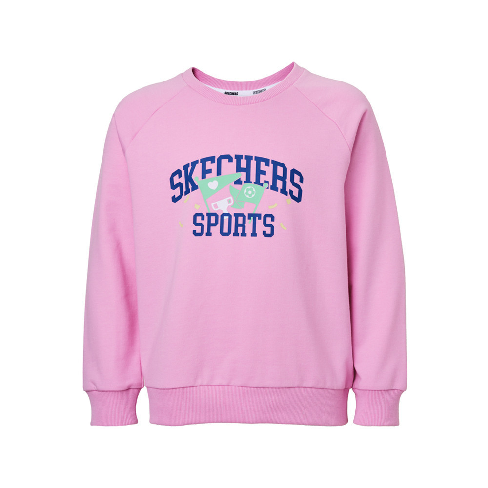 Skechers สเก็ตเชอร์ส เสื้อสเวตเตอร์เด็กผู้หญิง Girls Soccer Team Pullover - SL324G652-01WZ