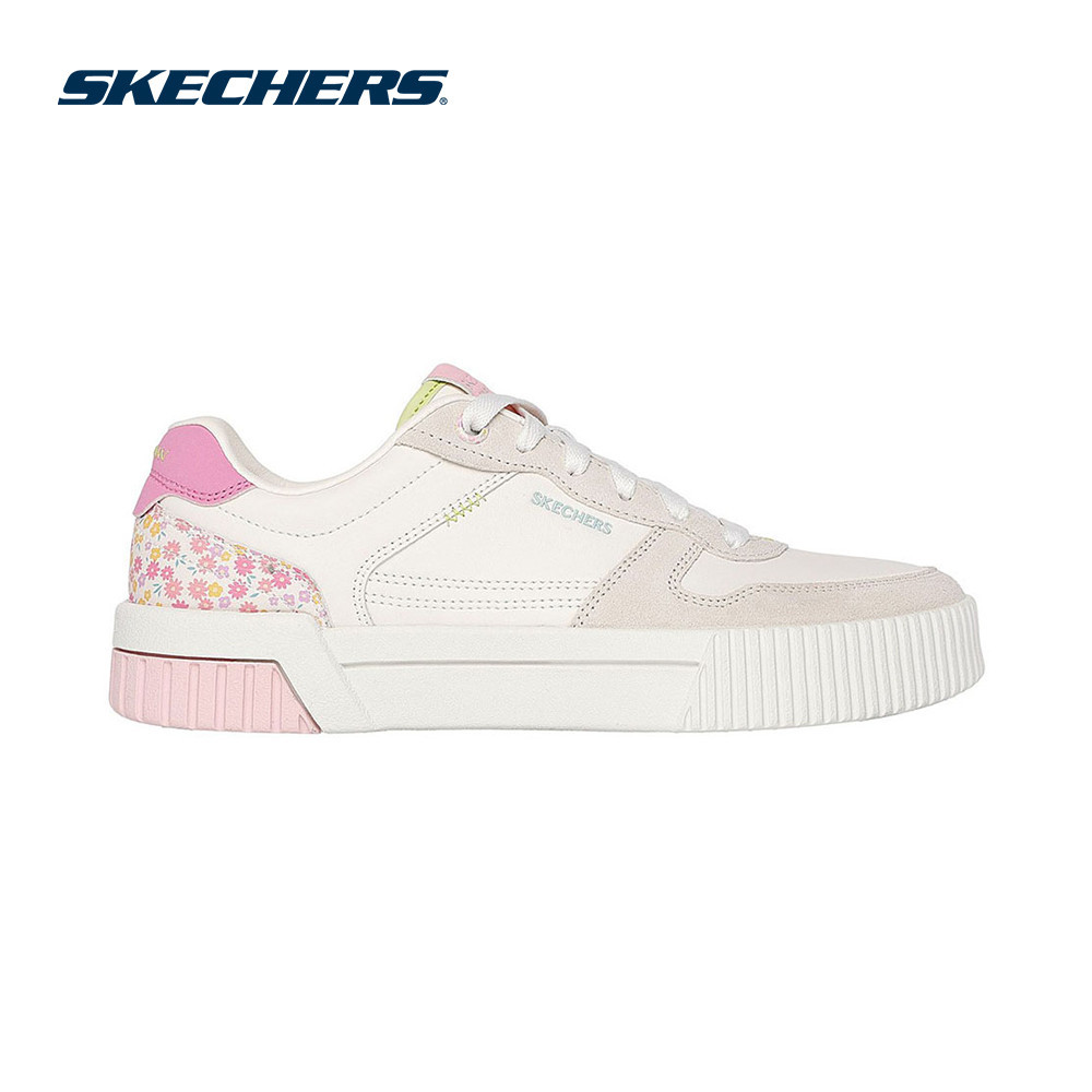 Skechers สเก็ตเชอร์ส รองเท้าผู้หญิง Women SKX Court Classics Jade Dainty Florals Shoes - 185224-NTMT