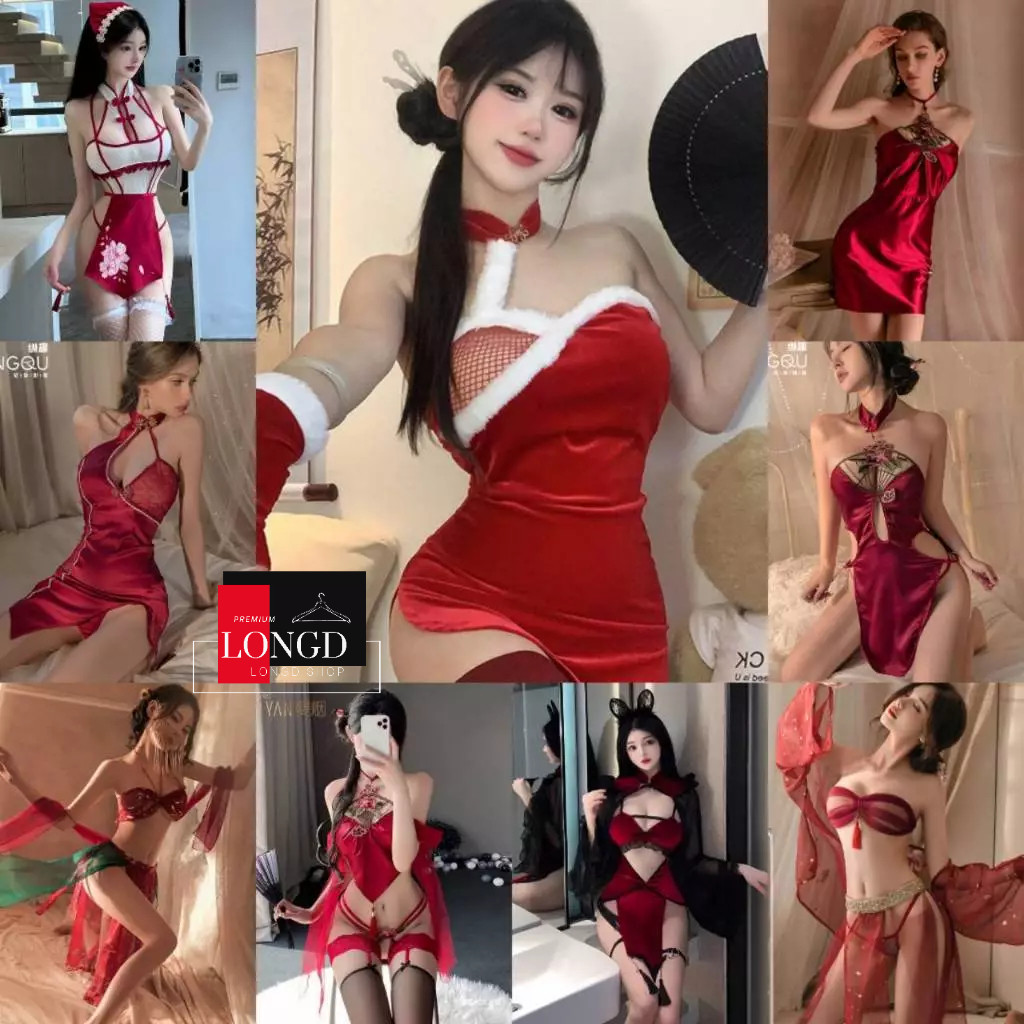 ชุดจีนเซ็กซี่ ชุดกี่เพ้า ตรุษจีน  RT JJ8888 รวมแบบชุดจีน ชุดนอนไม่ได้นอน ชุดนอนเซ็กซี่