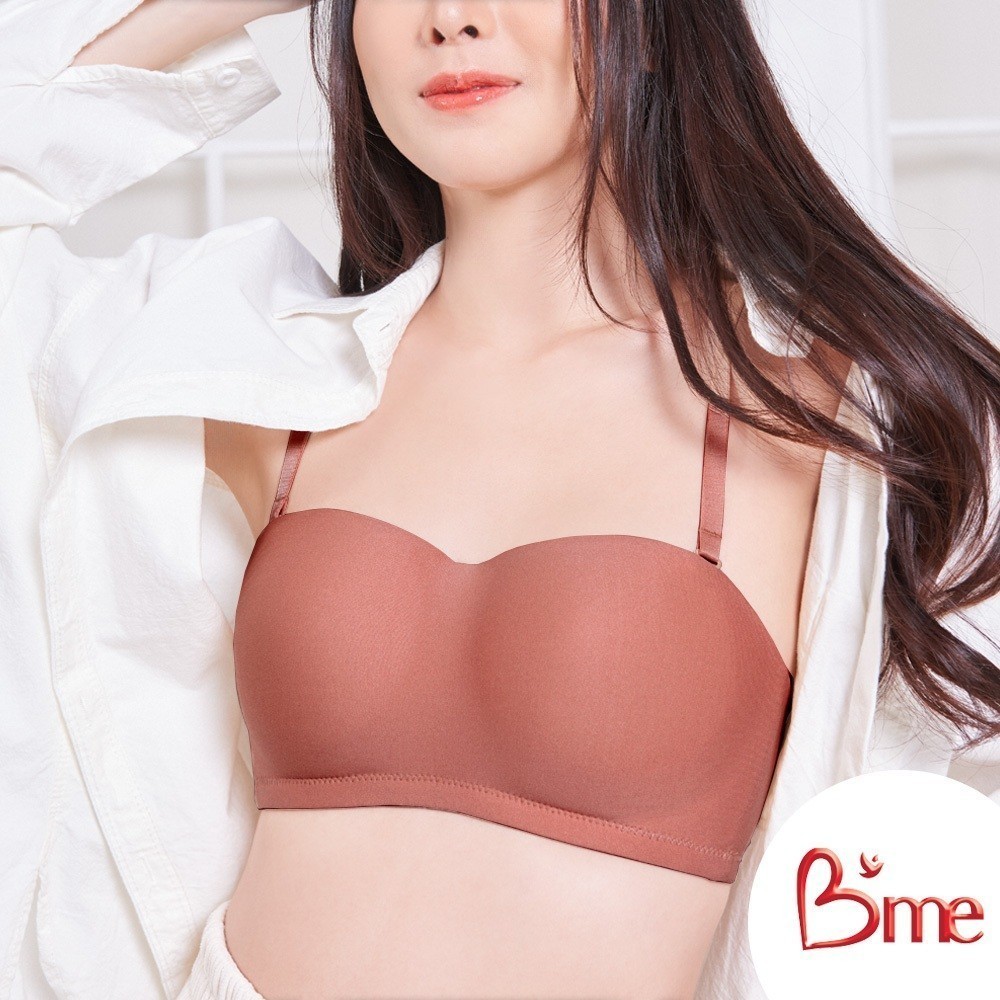 B'me เสื้อชั้นในไร้โครงถอดสาย level 2 ฟองกลาง รุ่น ME1C19 (Eco Fashion) สีเขียว สีน้ำตาล(ME7A93 ME70