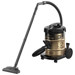 Hitachi ฮิตาชิ เครื่องดูดฝุ่น 2100 วัตต์ ชนิดถังเก็บฝุ่น Drum รุ่น CV-950F สีแบล็ก