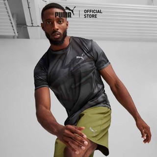 PUMA RUNNING - เสื้อยืดผู้ชาย Run Favourite สีดำ - 52421951