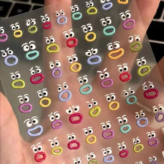 สติกเกอร์ติดเล็บติดเล็บแบ๊วๆ ดอกไม้หัวใจ แผ่นละ 8 บาท พร้อมส่งในไทย