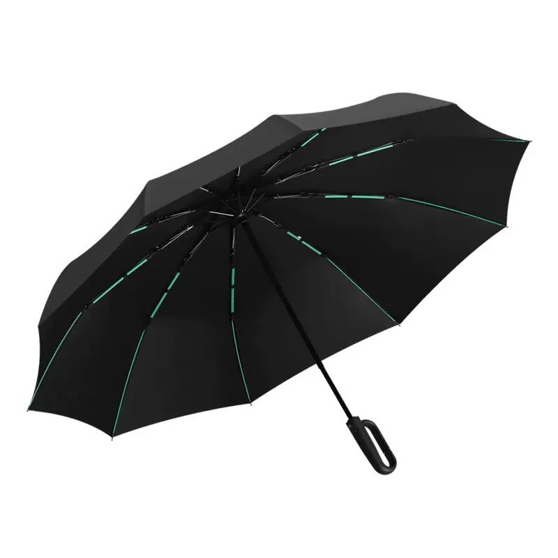 PANDA ร่ม ร่มอัตโนมัติ สีพื้น กันฝนกันแดดกันUV พกพาสะดวก น้ำหนักเบา Umbrella ระบบเปิด-ปิดออโต้ ส่งจากไทย NO:UV26 รูปที่ 7
