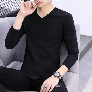 SEACHENIC เสื้อยืดแขนยาว แฟชั่นฤดูใบไม้ผลิ และฤดูใบไม้ร่วง สําหรับผู้ชาย