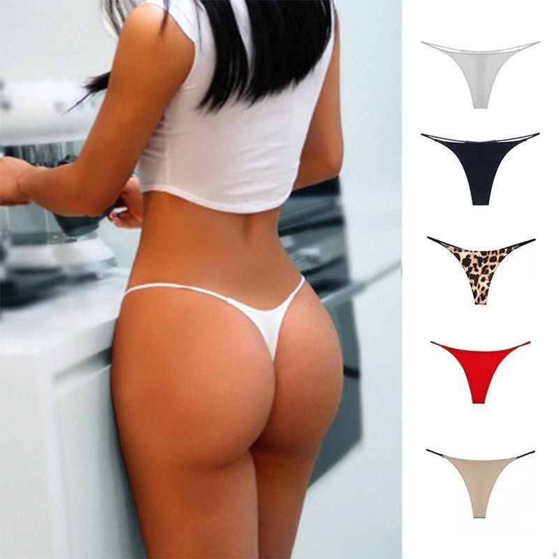 คู่เซ็กซี่ทองต่ำเอวคู่บิกินี่สุภาพสตรี T-Shaped กางเกงเร้าอารมณ์ SL