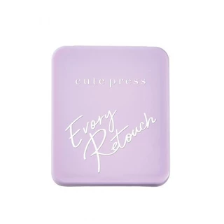CUTE PRESS แป้งผสมรองพื้น (ตลับคอมแพค ไม่มีชั้นรองพัฟ) EVORY RETOUCH OIL CONTROL FOUNDATION POWDER SPF 30 PA+++