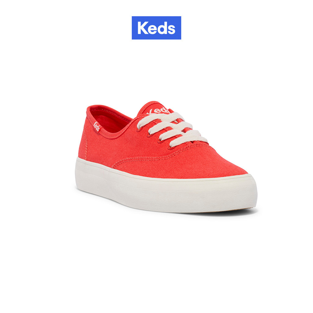 KEDS รองเท้าผ้าใบ แบบผูกเชือก รุ่น CHAMPION GENDER NEUTRAL CANVAS สีแดง ( WF68231 )