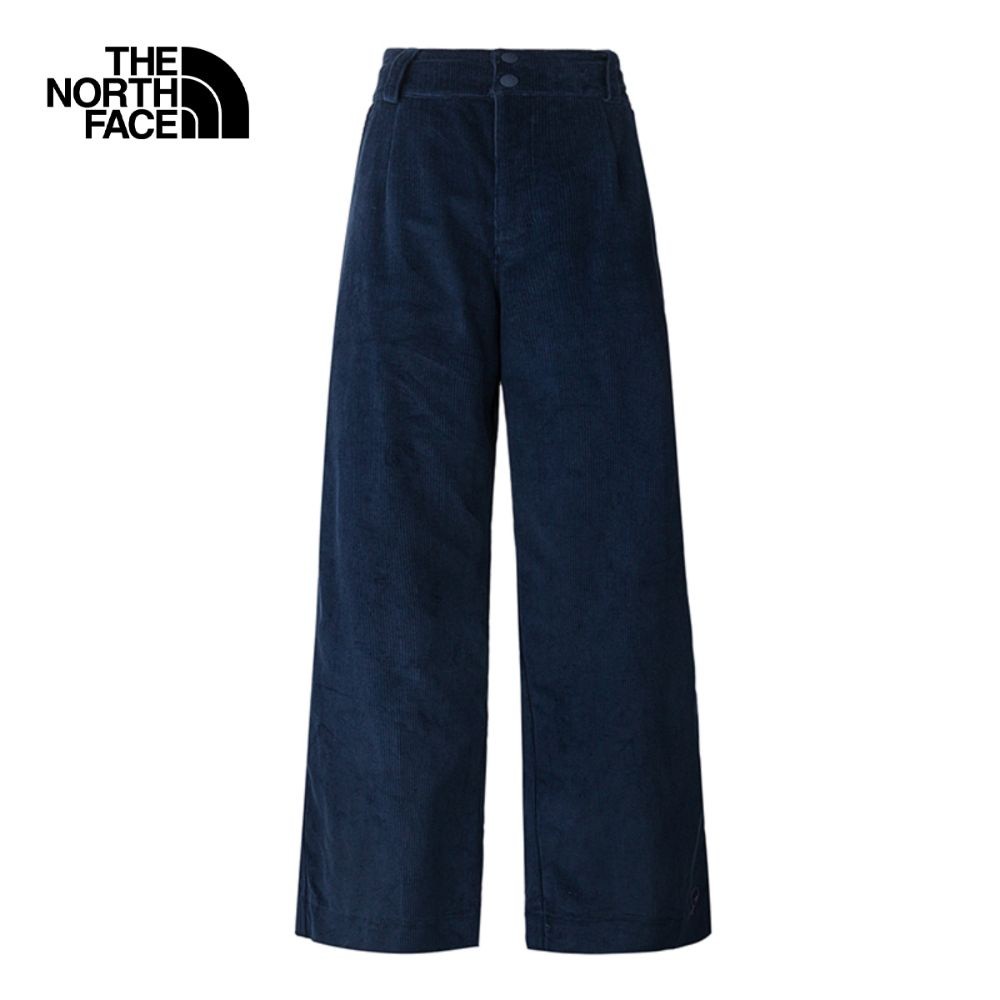 THE NORTH FACE W HIGH WAIST CORD PANT - SUMMIT NAVY กางเกงขายาว ผู้หญิง (ดูตารางไซซ์ ASIA/AP)