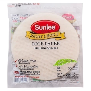 SUNLEE ซันลีแผ่นแป้งเวียดนามกลม 340กรัม [0761934011929]