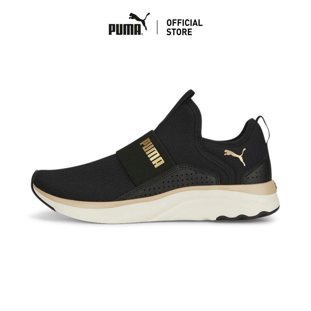 PUMA RUNNING - รองเท้าวิ่งแบบเปิดส้นผู้หญิง Softride Sophia Slip-on สีดำ - 19516114