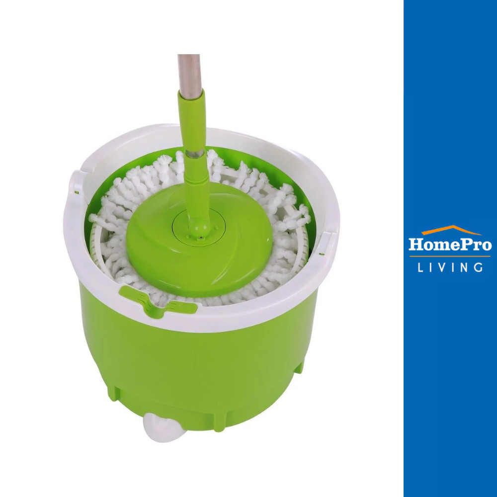 SCOTCH-BRITE ชุดอุปกรณ์ถังปั่นพร้อมไม้ม็อบ TT สีเขียว จัดส่งโดย HomePro