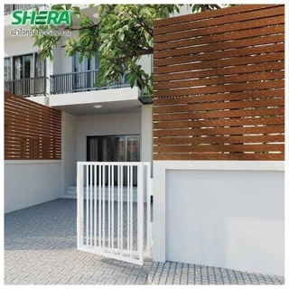 SHERA ไม้ระแนง ลายเสี้ยน 0.8X7.5X300 ซม. สีไม้สักทองดำ จัดส่งโดย HomePro
