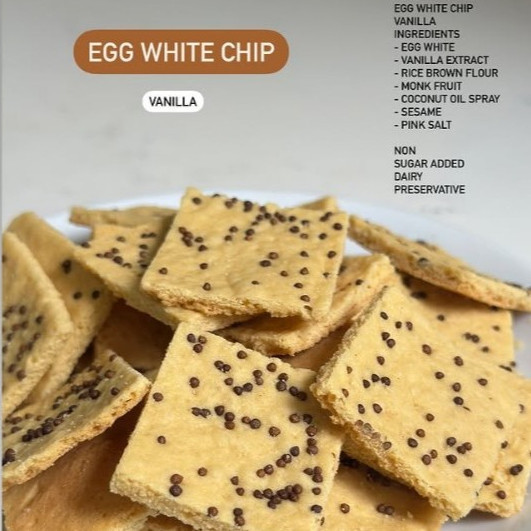 🆕Heaven8: Egg white chips ไข่ขาวอบกรอบ 100% ไม่ทอด ไม่มีน้ำตาล เนย มาการีน Heaven 8 Phuket