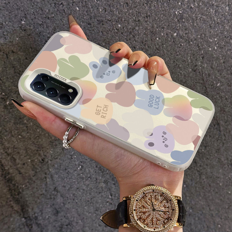 เคสสำหรับ OPPO Reno 5 4G Reno 5 5G Reno 5K Reno 6 4G Find X3 Lite เคสป้องกันการกระแทกโปร่งใสสำหรับเคสโทรศัพท์มือถือ