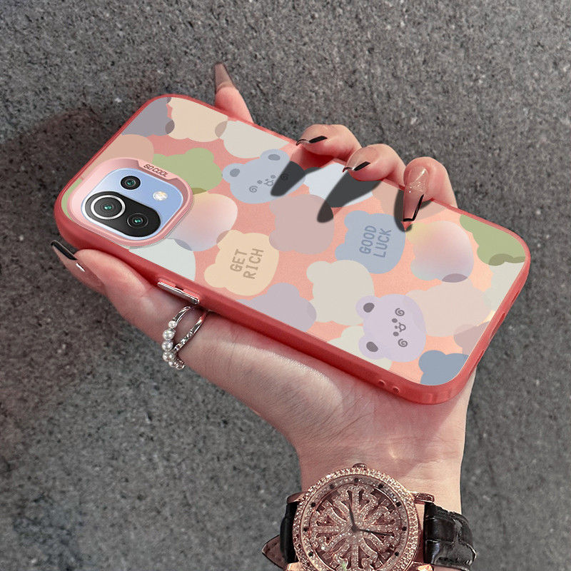 เคสสำหรับ Xiaomi 11 Lite 4G 11 Lite 5G NE เคสป้องกันการกระแทกโปร่งใสสำหรับเคสโทรศัพท์มือถือ