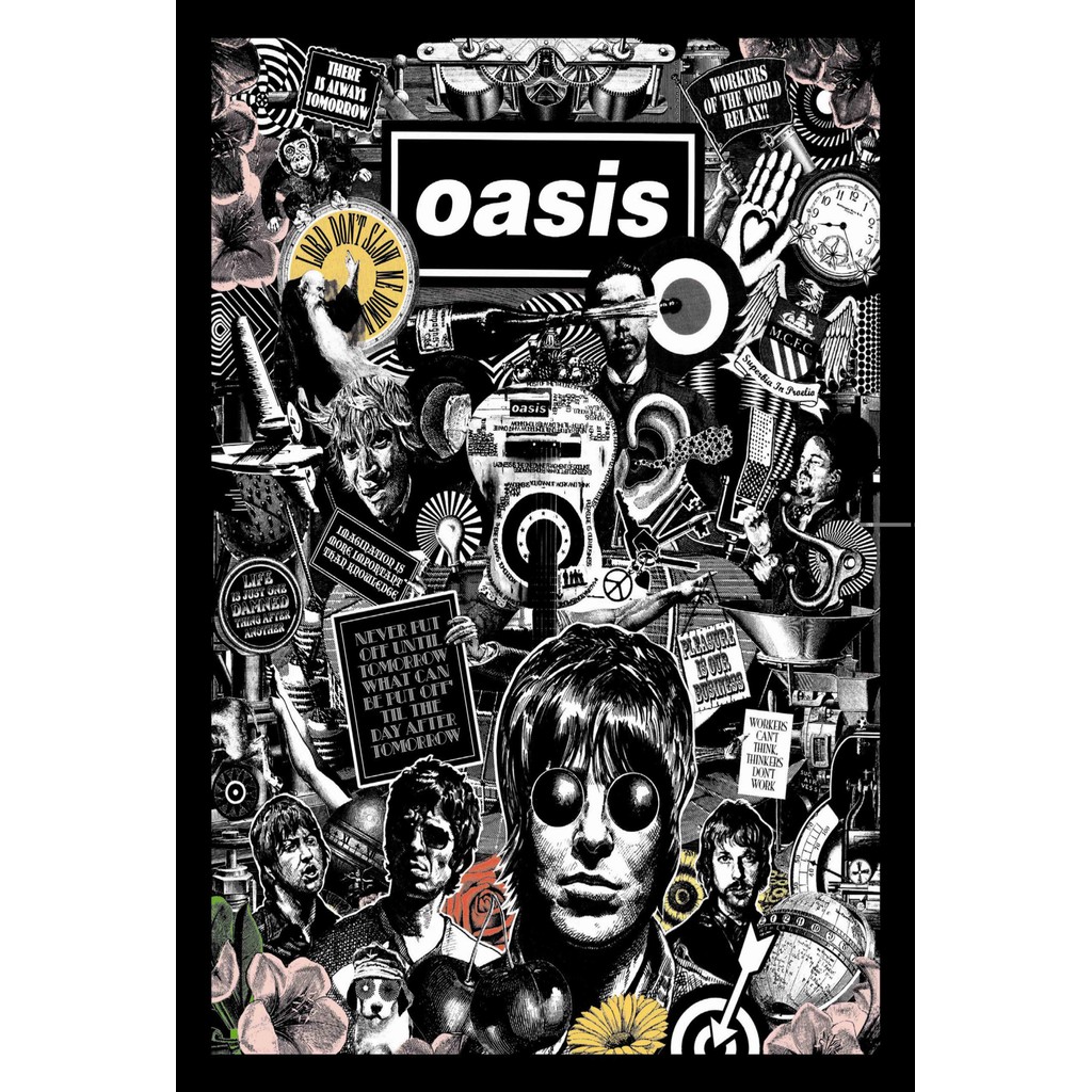 โปสเตอร์วงOasis โอเอซิส Poster Liam Noel Gallagher ร้านคนไทย รับทำโปสเตอร์ รับทำกรอบตามขนาด