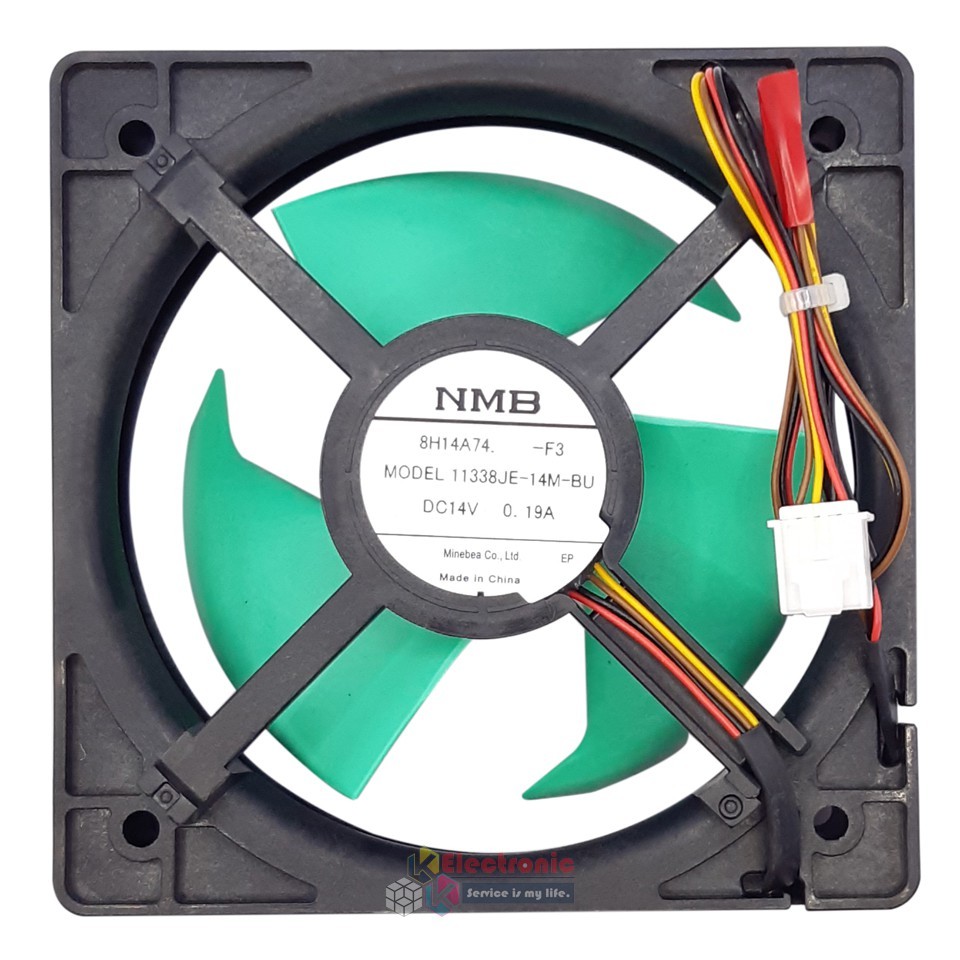 พัดลมตู้เย็นโนฟรอส DC 14V  0.19A TOSHIBA