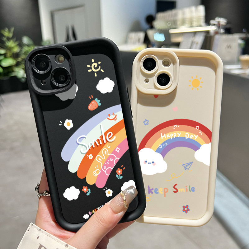 เคสสำหรับ Realme 5 5i 5s 6i C3 C3i Narzo 10 Narzo 10A Narzo 20A เคสป้องกันการตกซิลิโคนเคสโทรศัพท์มีลายสีรุ้ง - รูปที่ 6