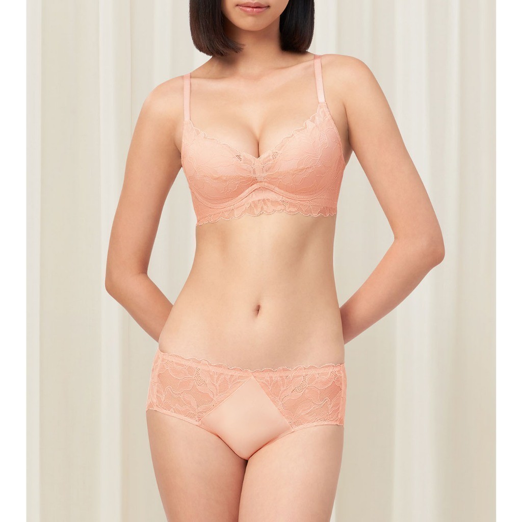 Triumph เสื้อชั้นในมีโครงดันทรงสีส้ม รุ่น Magnolia Lace WHU DV-R รหัส 10218484 สีส้ม 00EK — صورة 5