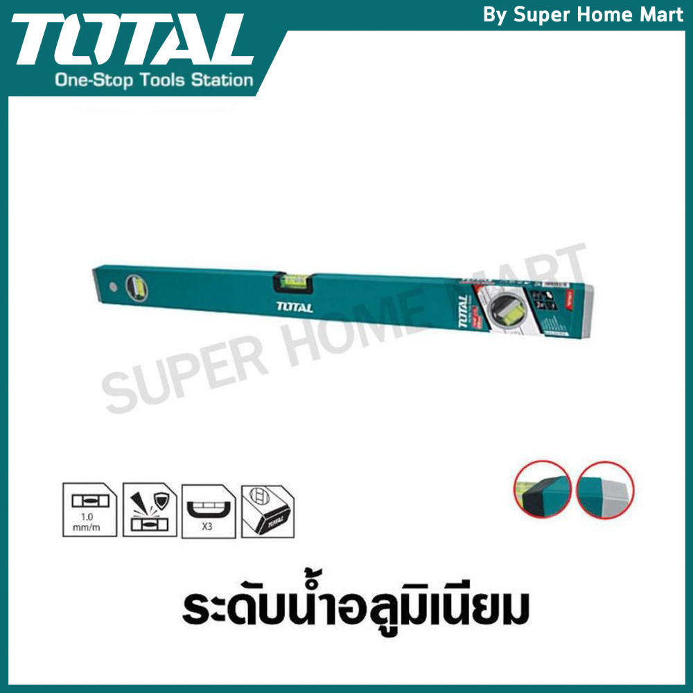 Total ระดับน้ำ อลูมิเนียม ขนาด 32 นิ้ว (80 cm.) รุ่น TMT2801 / TMT28016 ( Level )