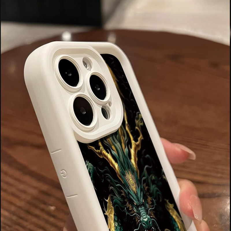 เคสสำหรับ VIVO Y95 Y93 Y93s Y91 Y91i เคสโทรศัพท์ซิลิโคนฝาครอบป้องกันลายมังกรและเสือ - รูปที่ 6