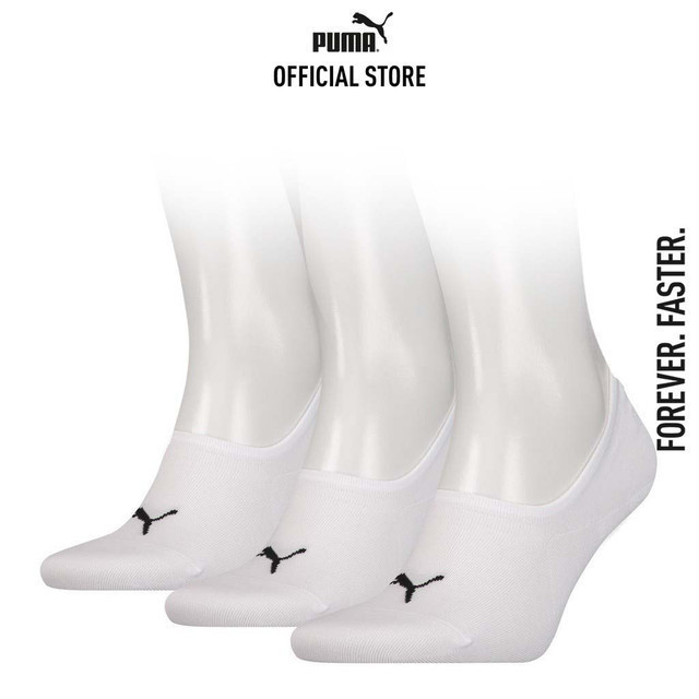 PUMA SOCKS - PUMA Unisex Footie Socks 3 pack White - 93569402