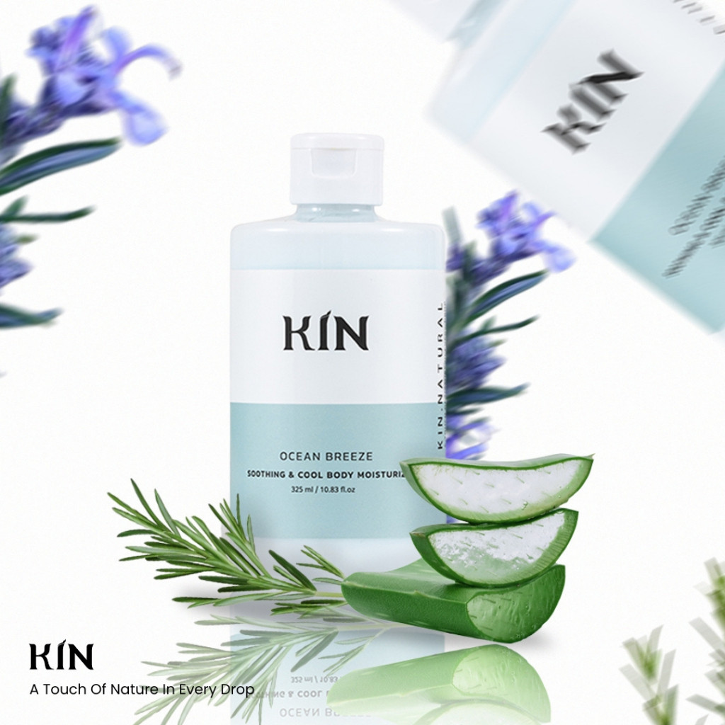 KIN Ocean Breeze Soothing and Cool Body Moisturizer 325ml คิน โอเชี่ยล บริช ซูทธิ้ง แอนด์ คูล บอดี้ม
