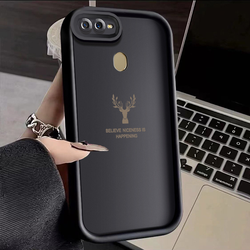 เคสสำหรับ OPPO A7 OPPO A5s OPPO A12 OPPO A12S A11k เคสมือถือกันกระแทกหัวกวางกรอบซิลิโคนนิ่มกันรอยนิ้วมือ