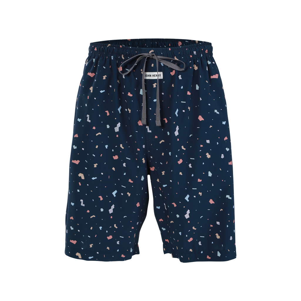 JOHN HENRY UNDERWEAR Sleepwear กางเกงขาสั้นผู้ชาย รุ่น JU JU3642 สีกรมท่า
