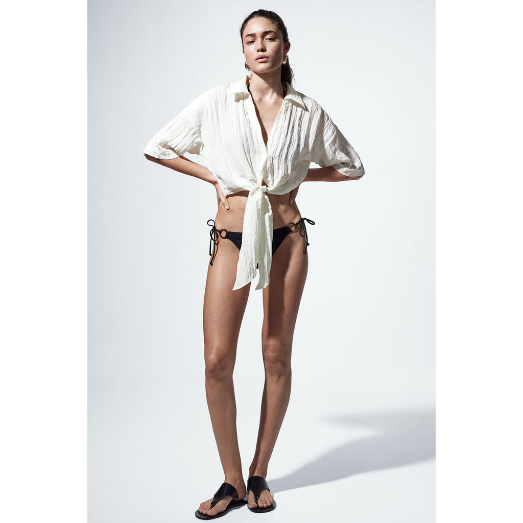 H&M Woman Tie-detail blouse 1161751_2