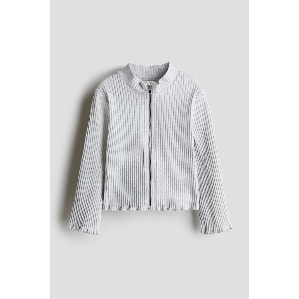 H&M Girl Ribbed jersey cardigan 1246448_4