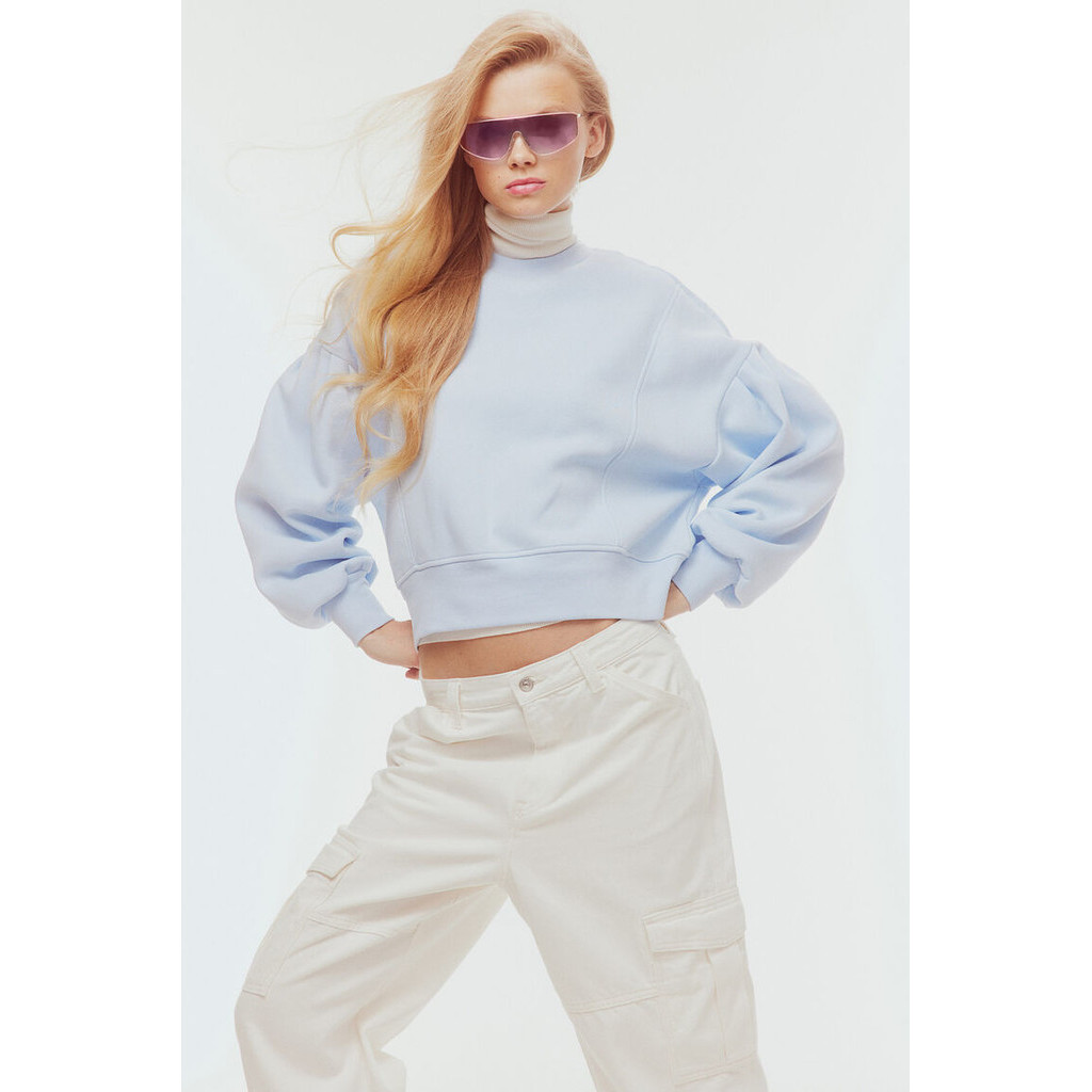 H&M Woman Puff-sleeved sweatshirt 1209924_7