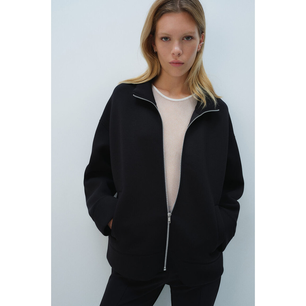 H&M Zip-through scuba cardigan Zip-through scuba cardigan 1245582_1