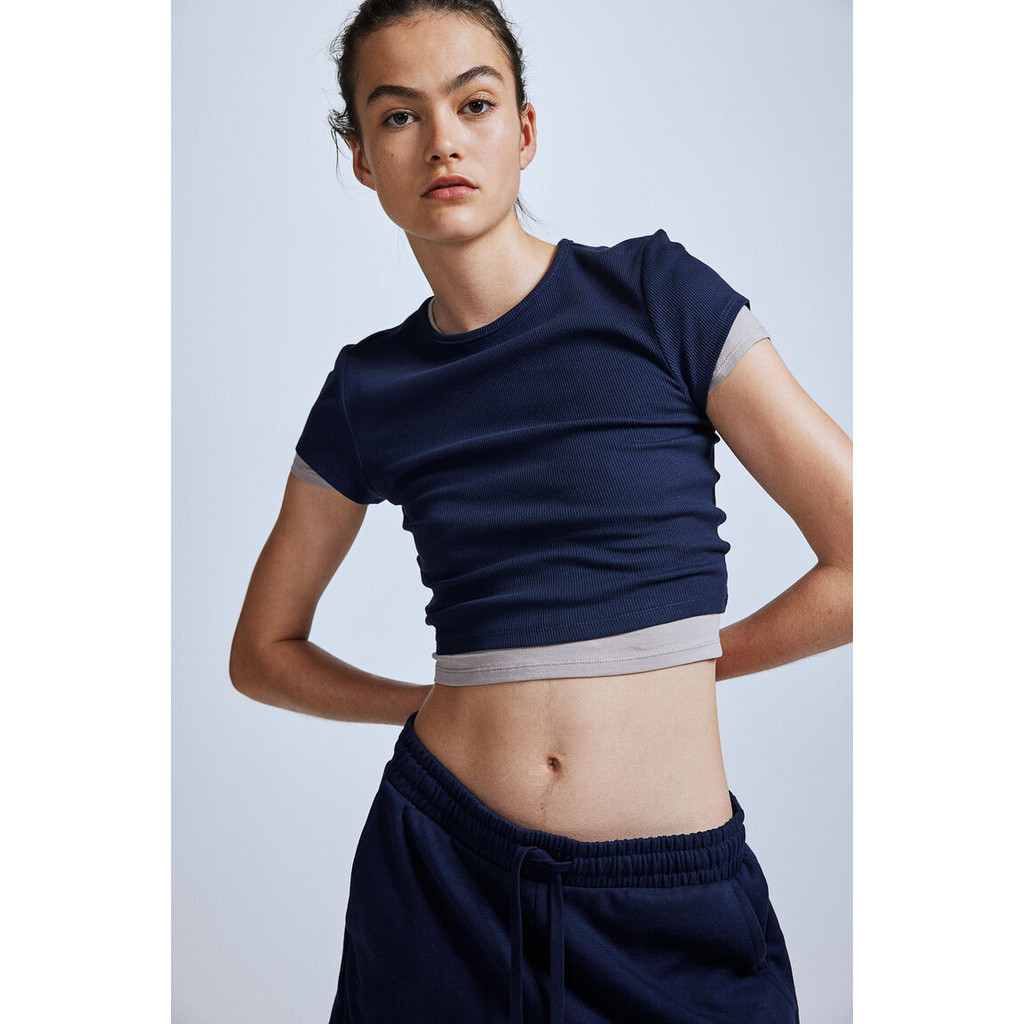H&M Woman 2-pack T-shirts 1212805_3