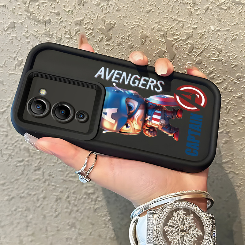เคสสำหรับ Infinix Note 12 G96 เคสมือถือการ์ตูนกัปตันอเมริกาและไอรอนแมน