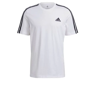 adidas ไลฟ์สไตล์ เสื้อยืด Essentials 3-Stripes ผู้ชาย สีขาว GL3733