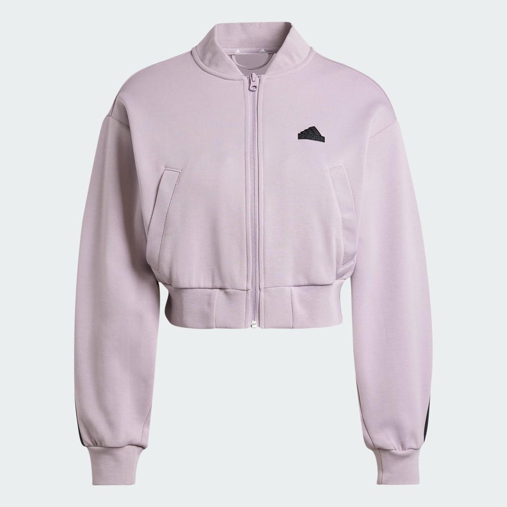 adidas Lifestyle Future Icons 3-Stripes Bomber Jacket Women Purple IS3652