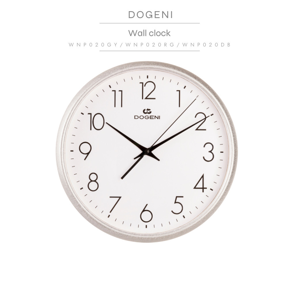 DOGENI นาฬิกาแขวนผนัง Wall Clock (WNP020GY/WNP020RG/WNP020DB)