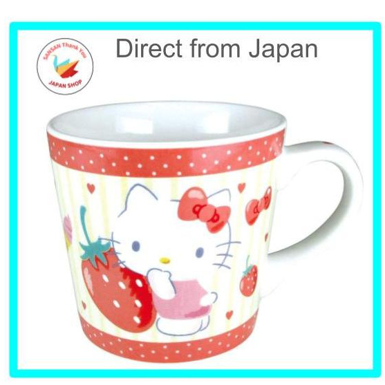【Direct from Japan】Hello Kitty Mug CUP 200ml Happiness Girl by Sanrio Japan (SR-5524543KT)