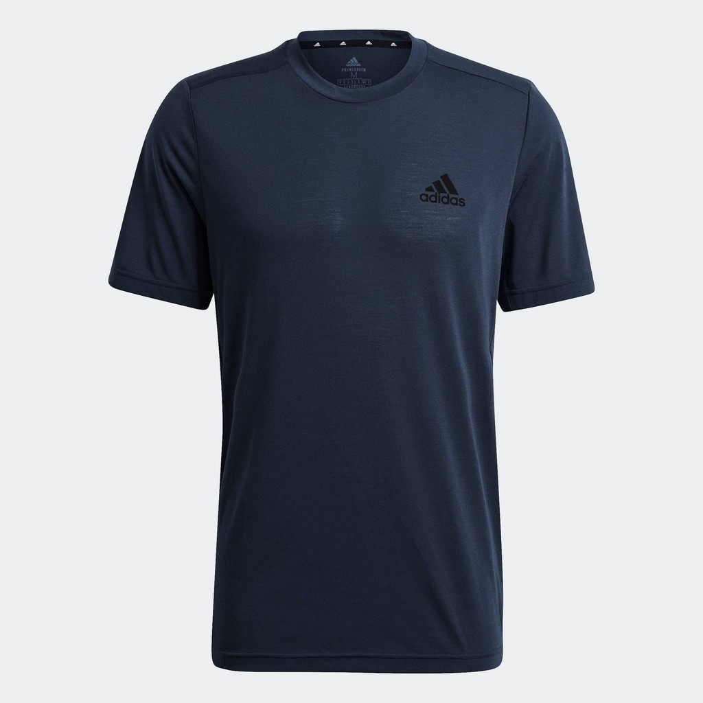 adidas เทรนนิง เสื้อยืด AEROREADY Designed to Move Feelready Sport ผู้ชาย สีน้ำเงิน GT5556